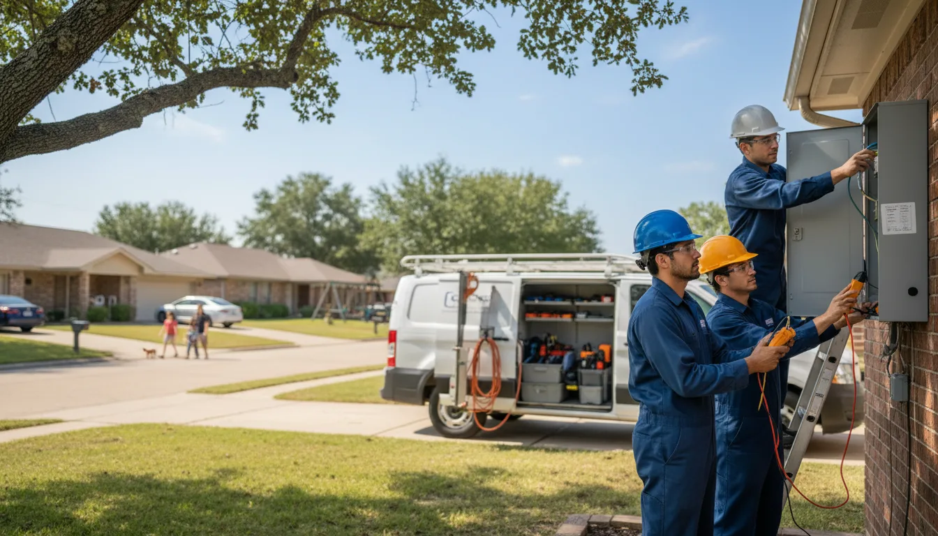Certified electrician providing emergency electrical services in Strunk, KY